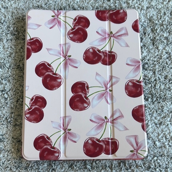Cherry and Bow iPad Case red and pink NWOT - Picture 1 of 16